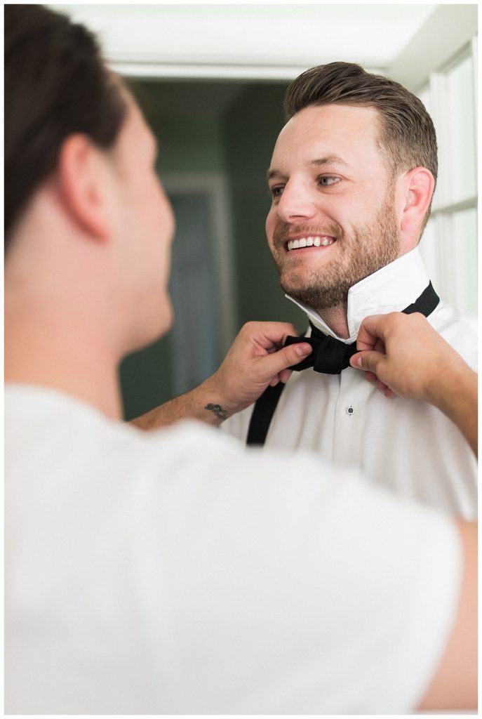 groom getting ready charleston