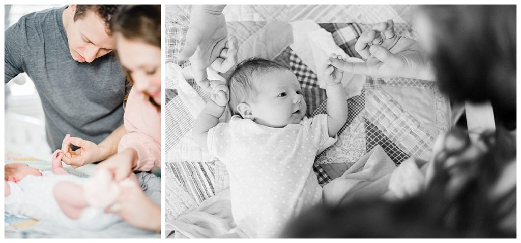 Durham newborn photography at-home