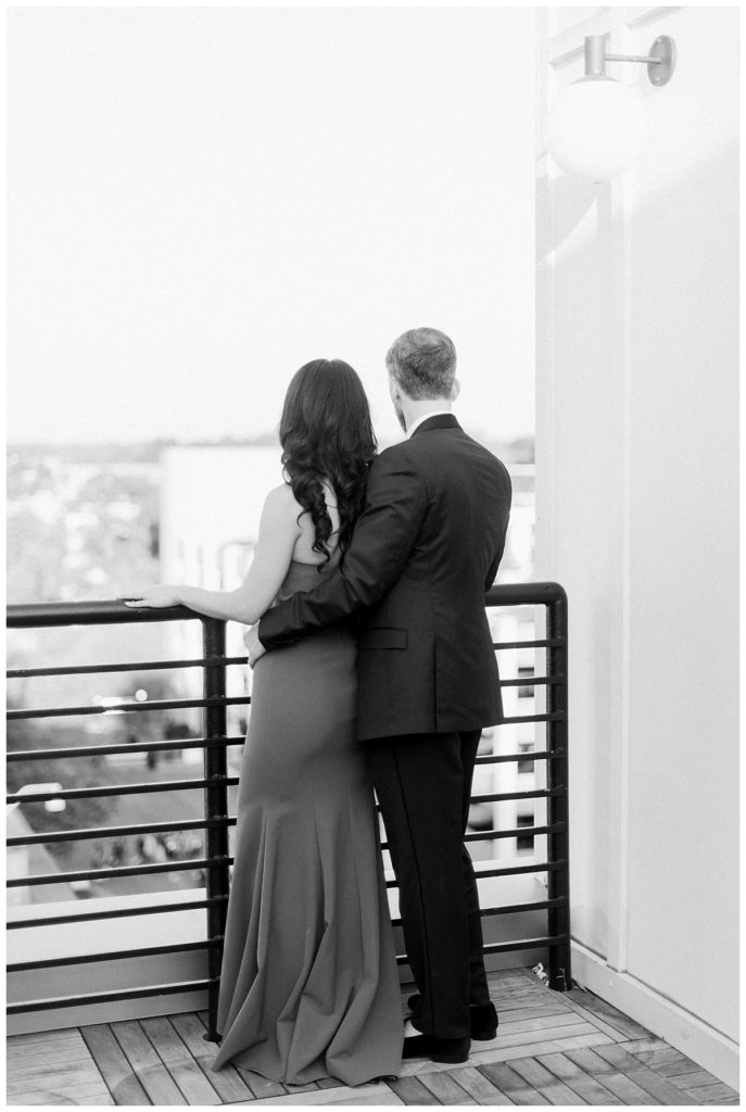 Durham Hotel tropical engagement session