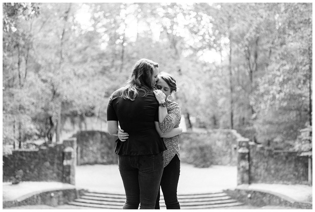 forest theater engagement session