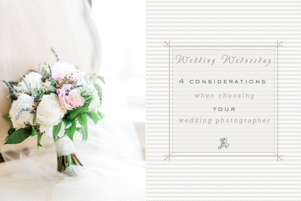 4 considerations when choosing wedding photographer