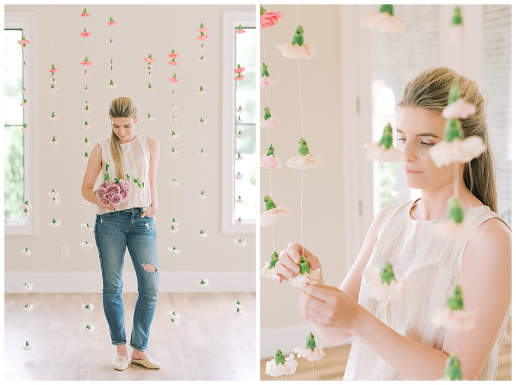 floating floral wall