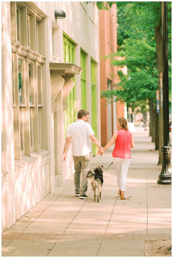 engagement session downtown raleigh