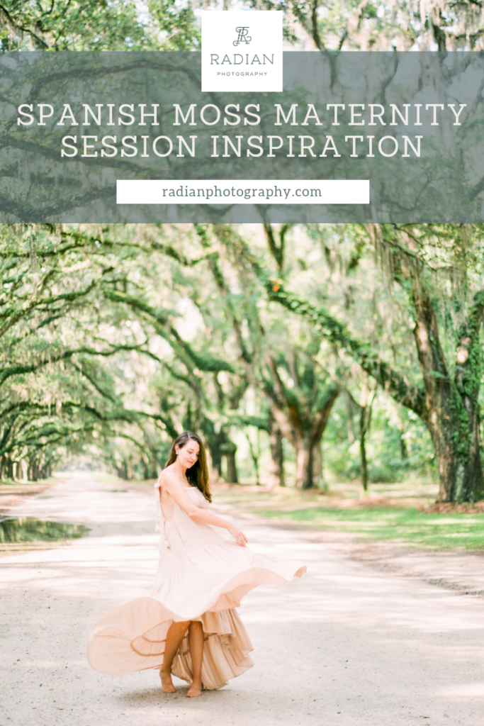 maternity session at wormsloe historic site