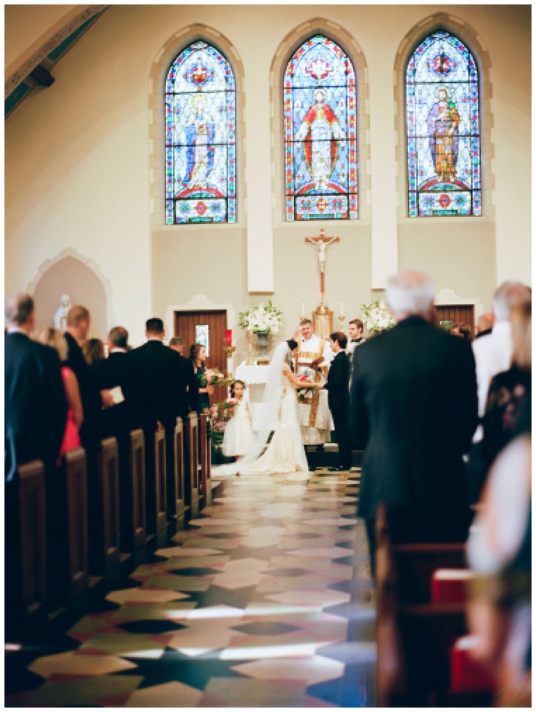 wedding ceremony sacred heart cathedral raleigh nc