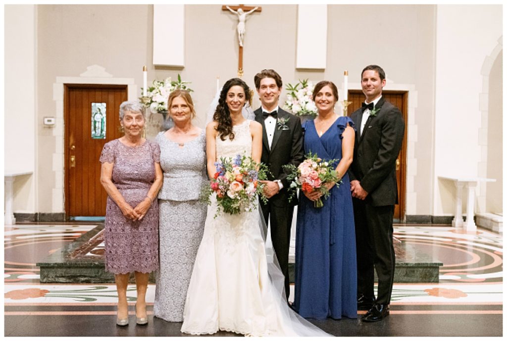 family portraits in sacred heart church raleigh nc