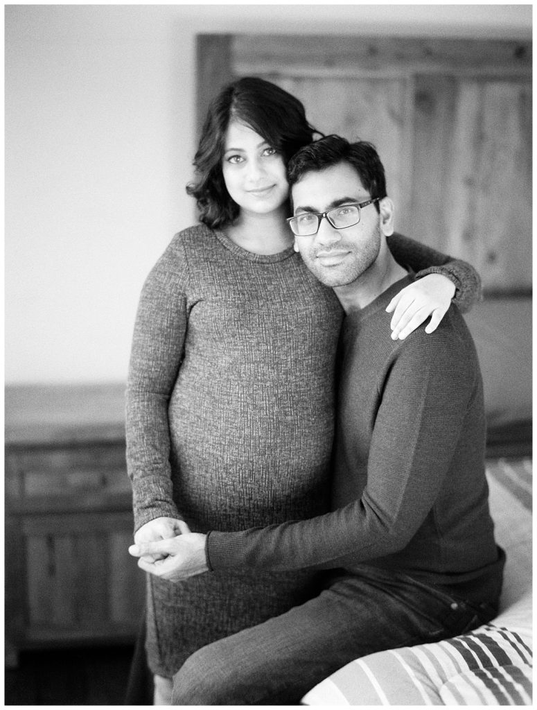 maternity session at home