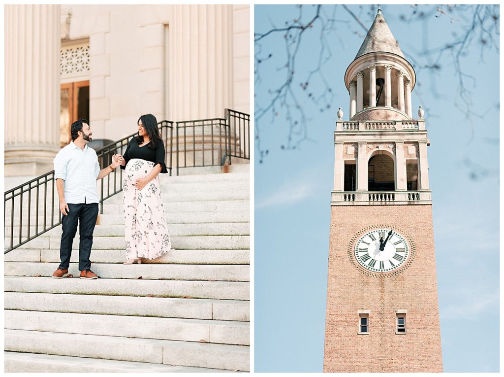 bell tower maternity session
