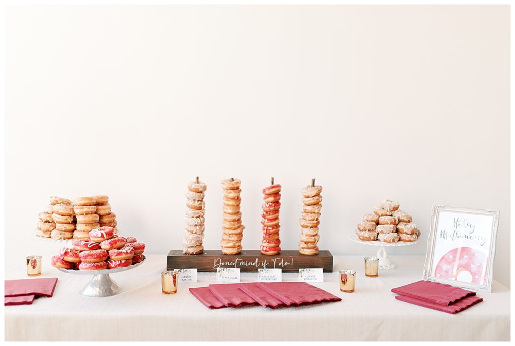donut wedding desserts
