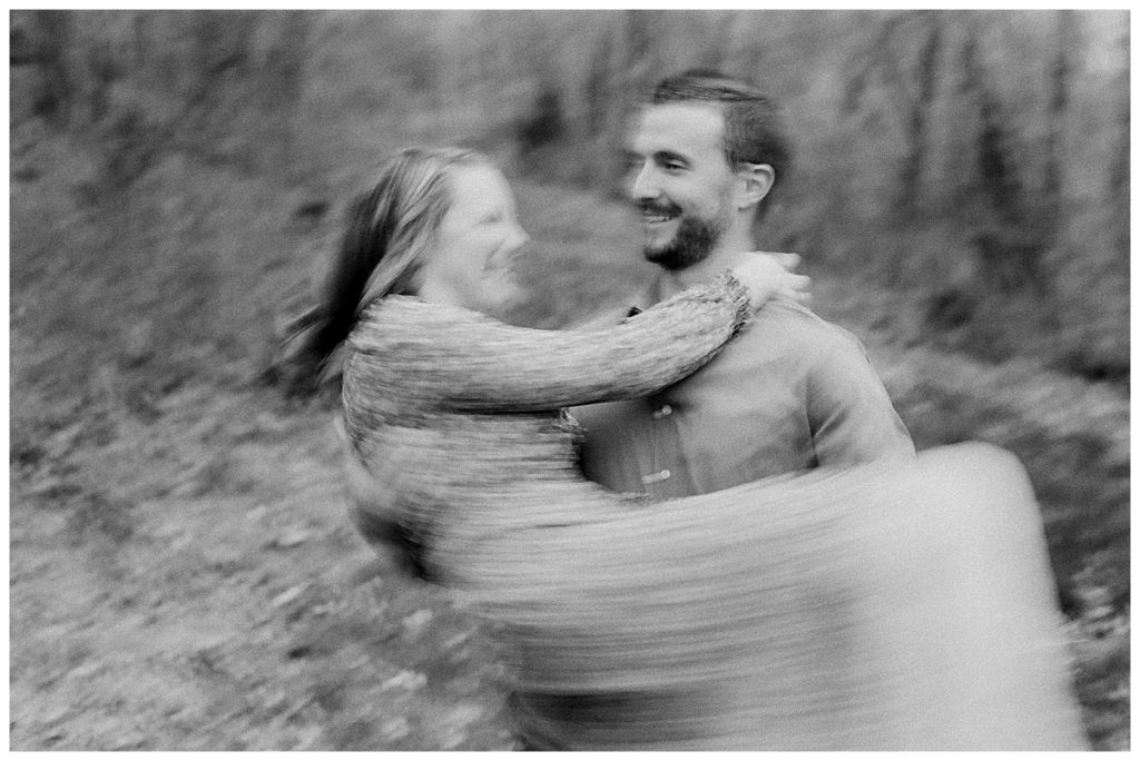 couple dancing hillsborough nc engagement