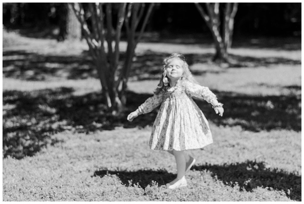 girl twirling