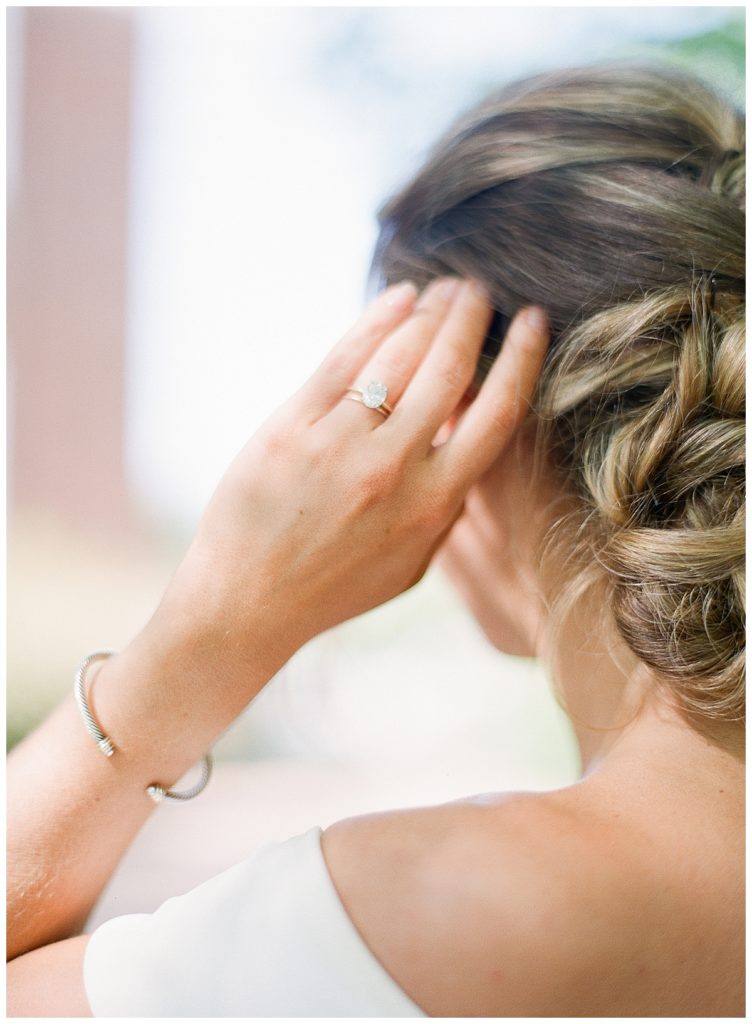 Elegant simple bridal hair