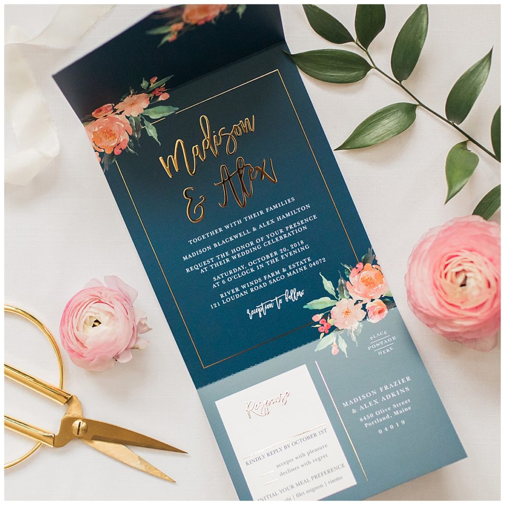durham wedding photographer invitation suite