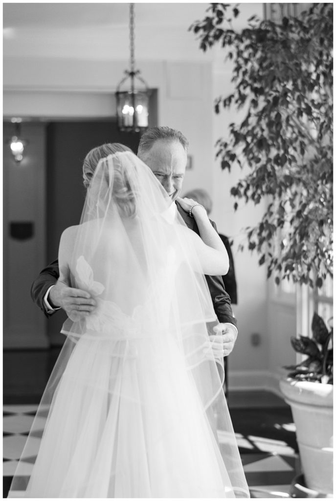 Father and Bride First Look