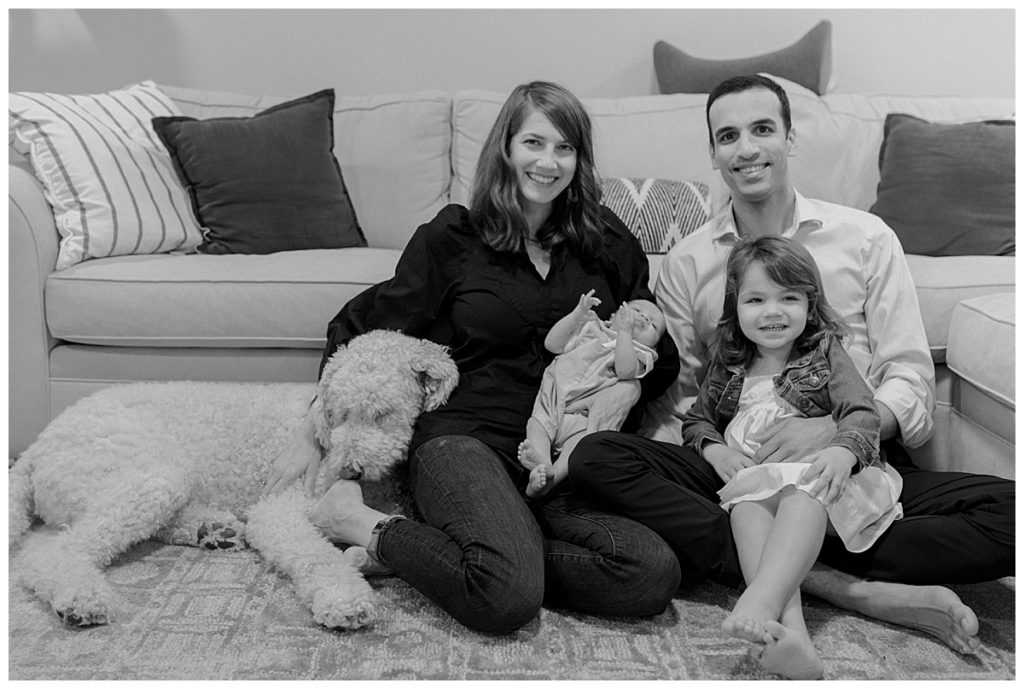Durham Newborn Family Session At Home