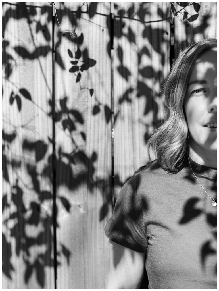 Personal branding session black and white photo