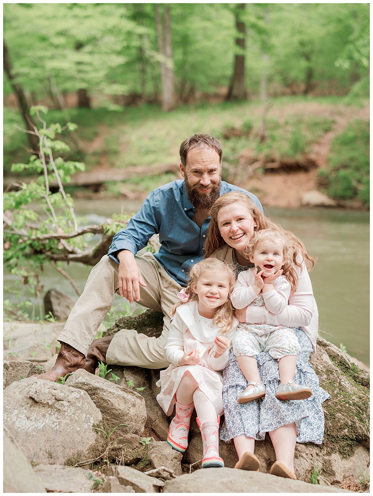family session at eno river state park