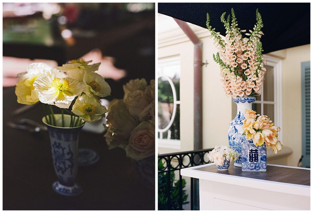 Intimate floral garden wedding