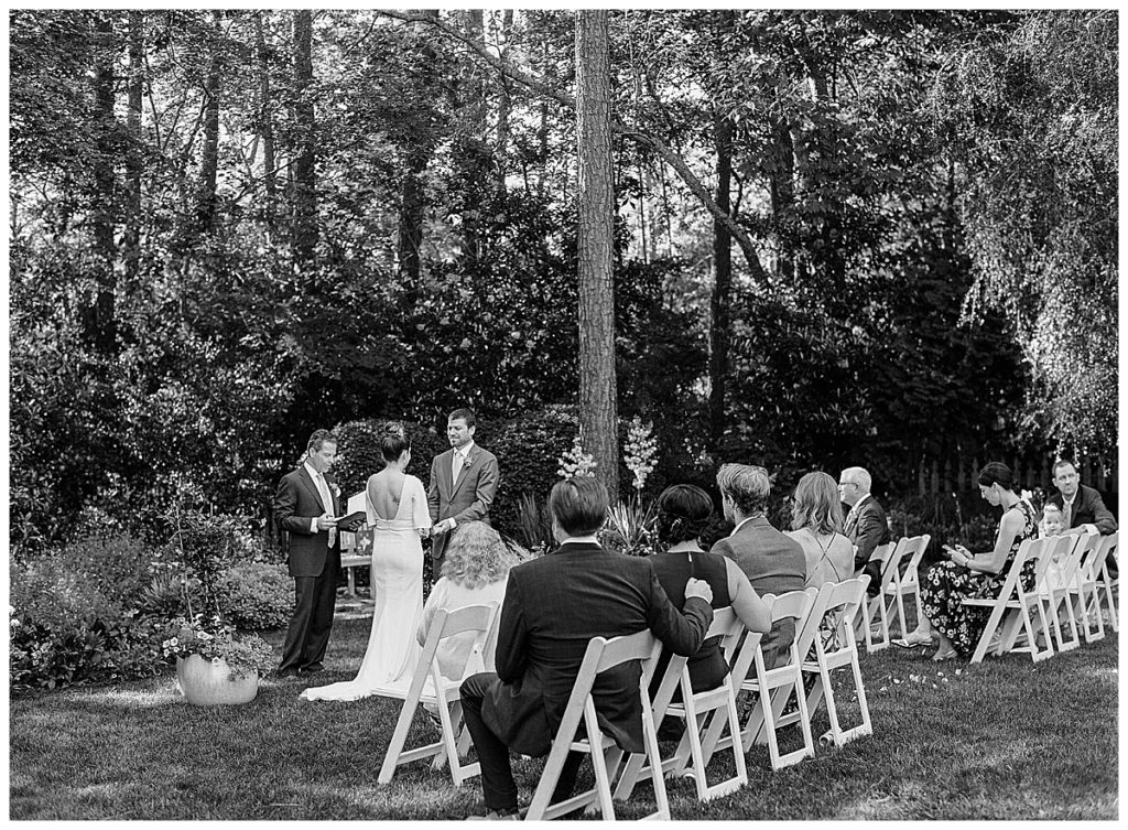 Backyard summer wedding