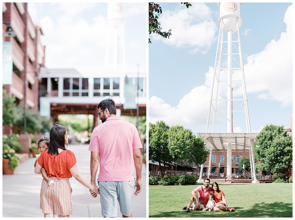 American Tobacco Campus family lifestyle photography session