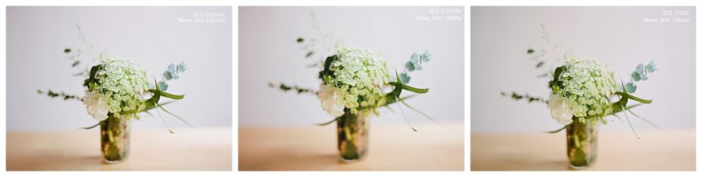 aperture and shutter speed film test