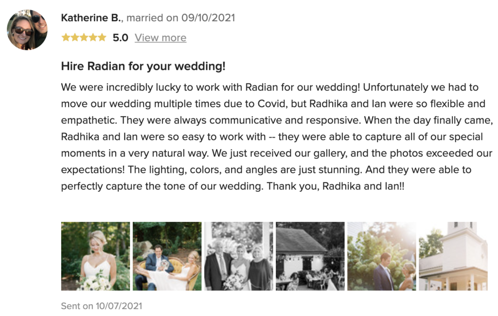 Review for Radian Photography