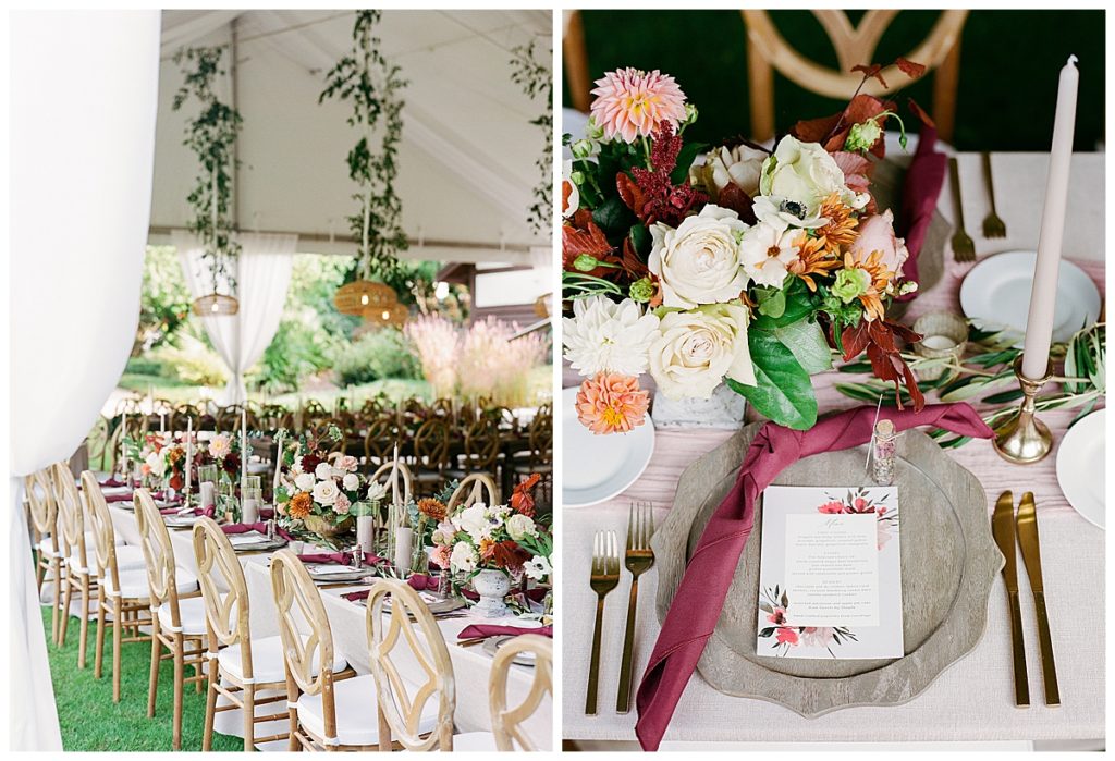 fall wedding floral design