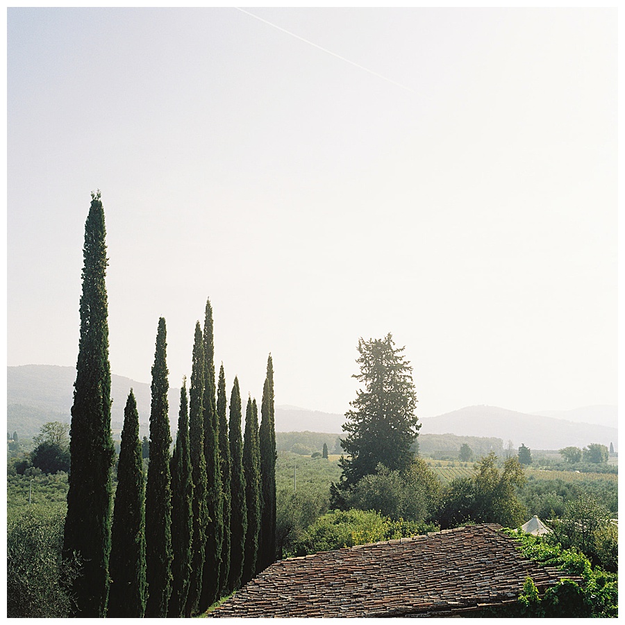 Views of Florence hills from Villa Medicea di Lilliano