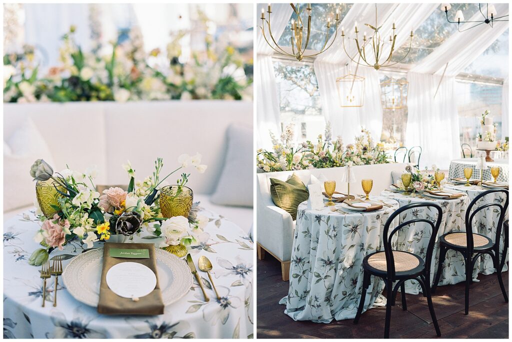 heights house luxury wedding tablescape